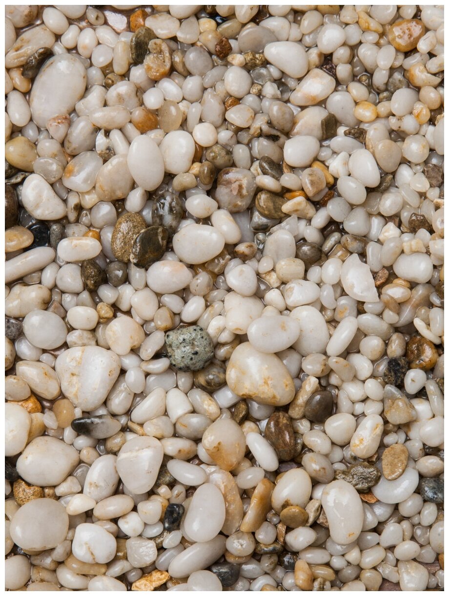 Натуральный грунт для аквариума ArtisanAqua "Белая галька 5,0-10,0 мм" 3,5 кг. - фотография № 4