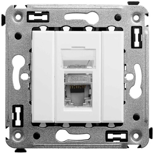 DKC Avanti Белое облако Компьютерная розетка RJ-45 одинарная категория 5e экранированная, DKC, арт.4400363