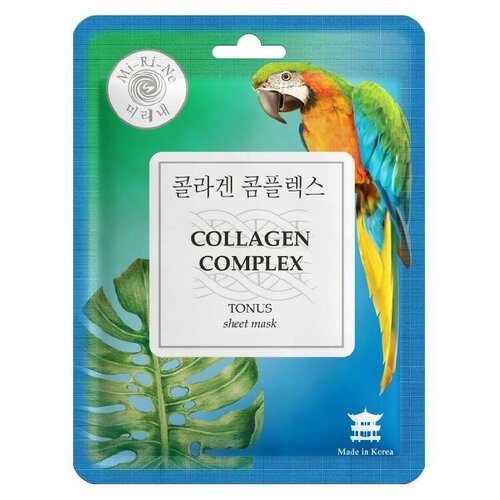 Купить Mi-Ri-Ne тонизирующая тканевая маска Collagen Complex с коллагеновым комплексом, 23 мл, Dermal Korea Co.Ltd