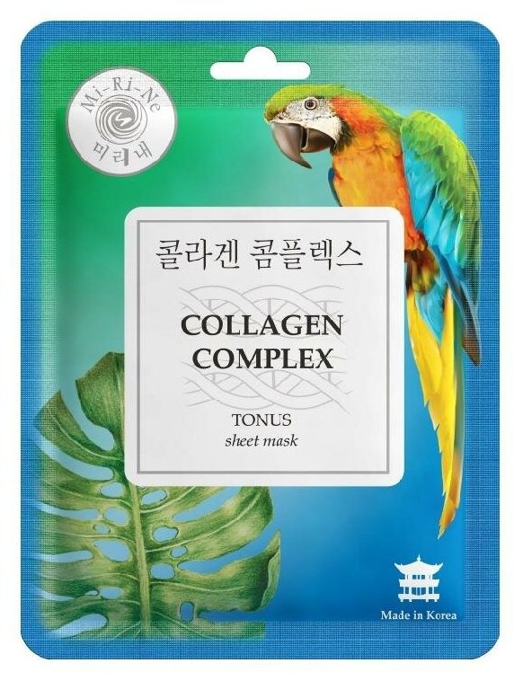 Mi-Ri-Ne тонизирующая тканевая маска Collagen Complex с коллагеновым комплексом, 23 г
