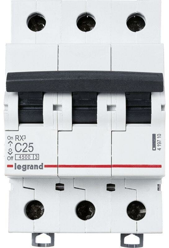 Автоматический выключатель Legrand RX3 3Р С25А 4,5кА