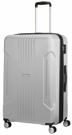 Чемодан American Tourister, серебряный