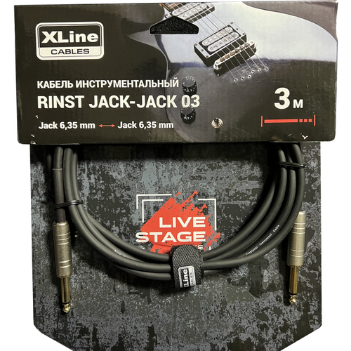 Кабель инструментальный Xline Cables RINST JACK-JACK 03 mono 2xJack 6,35 mm, 3 м