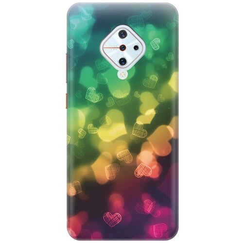 фото Re:pa накладка transparent для vivo v17 с принтом "сердечки"