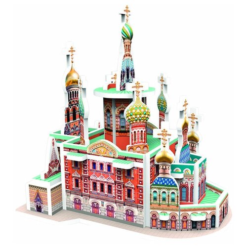 Игрушка 3D пазл IQ 3D PUZZLE Собор Воскресения Христова на крови Санкт Петербург 8.9*9.1*6.2см 27 деталей 17026 5+