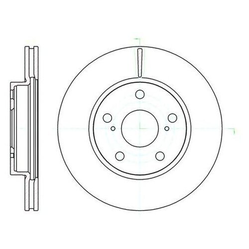 фото Тормозной диск roadhouse 61122.10 для toyota auris, corolla road house