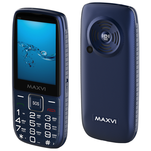 Телефон MAXVI B32, 2 SIM, blue