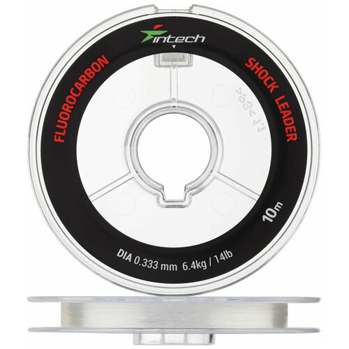 leska intech fluorocarbon shock leader 25m0352 mm 7 kg Леска флюорокарбон для рыбалки Intech FC Shock Leader 0,333мм 10м (clear)