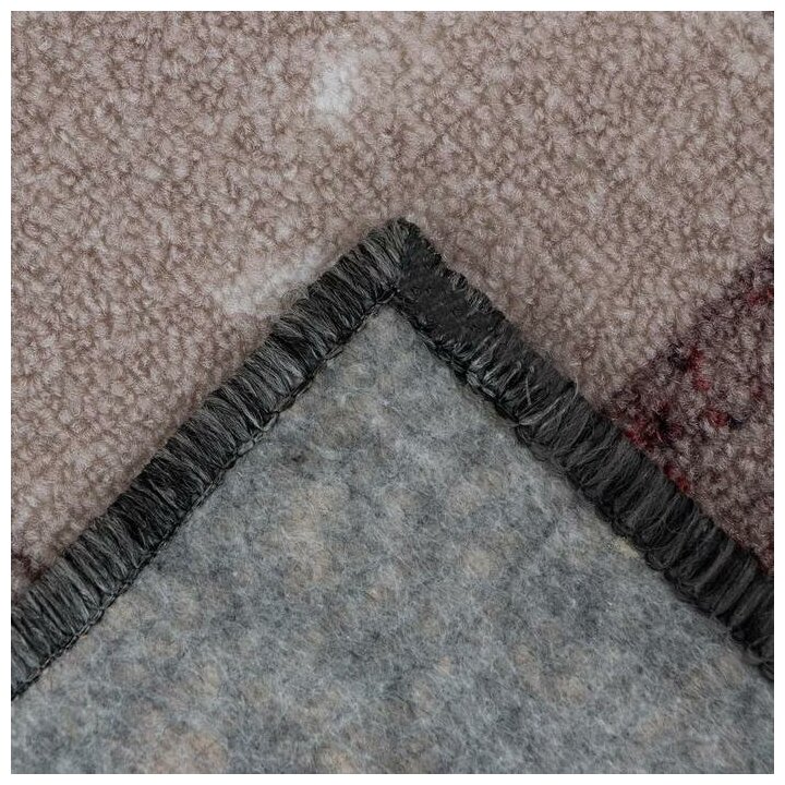 Ковер Витебские ковры p2049/a2r, серый/красный, 4 х 0.8 м - фотография № 8