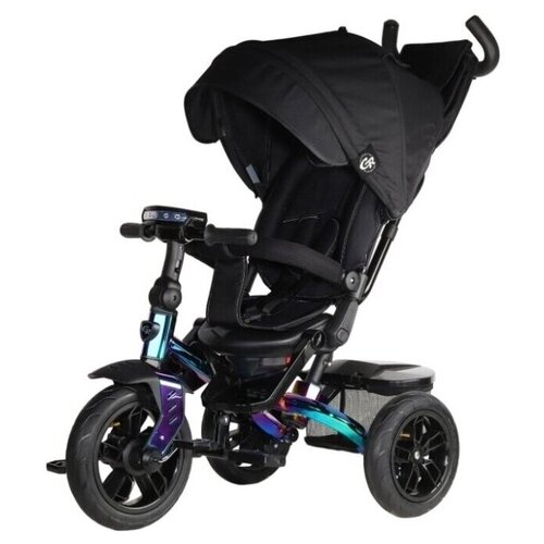 фото Трехколесный велосипед city-ride cr-b3-10 lunar, черный/хамелеон