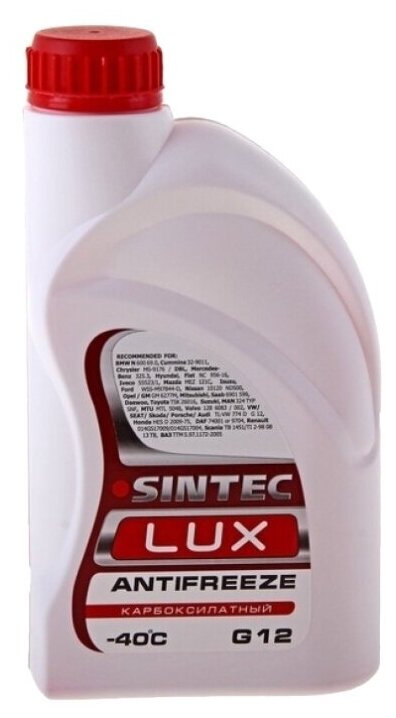 Антифриз SINTEC LUX G12 1 л