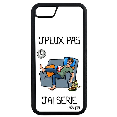 фото Чехол на смартфон apple iphone se 2020, "не могу - у меня сериал!" комикс карикатура utaupia