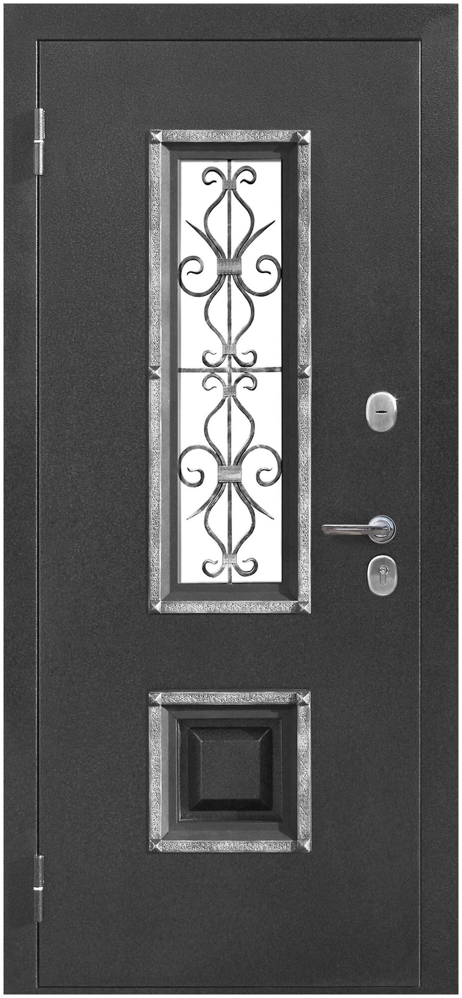 Дверь 7,5 см Венеция Серебро Белый ясень 96L - фотография № 2