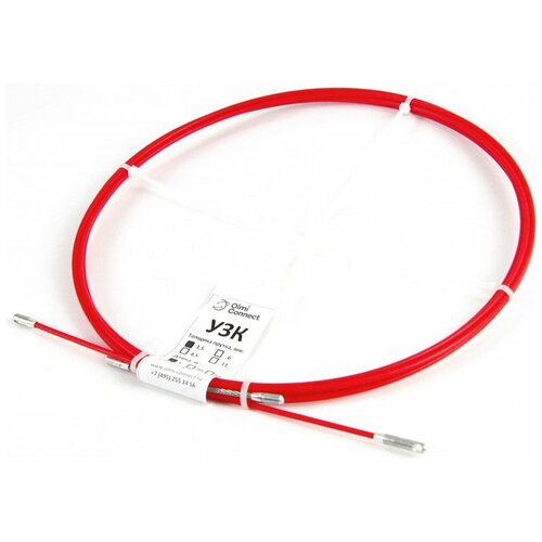 OlmiOn Протяжка для кабеля мини УЗК d=3,5 мм L=3 м в бухте, красный СП-Б-3,5/3