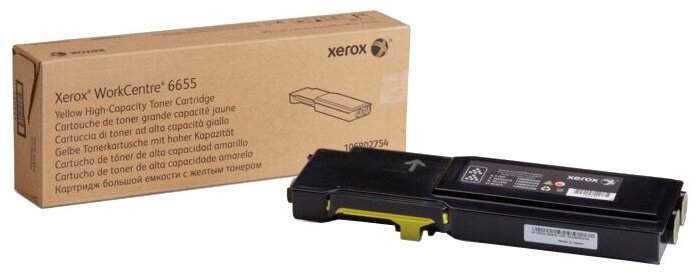 Тонер-картридж XEROX WC 6655 желтый (7.5K)