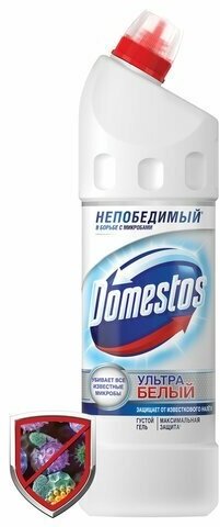 Средство для уборки туалета 1 л, DOMESTOS (Доместос) "Эксперт сила 7", "Ультра Белый"