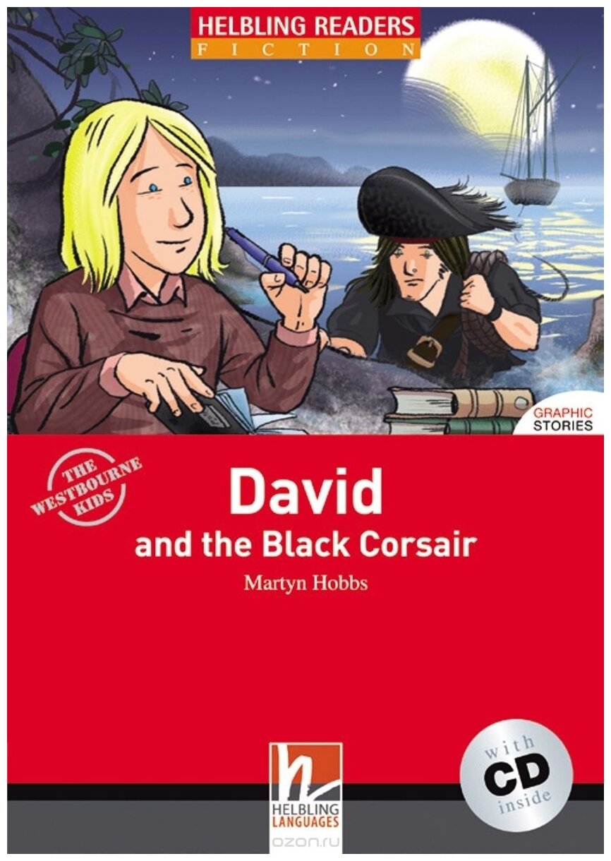 Книга Red Series Graphic Fiction Level 3: David and the Black Corsair + CD - фото №1