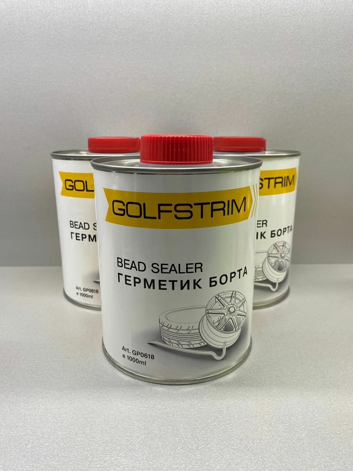 Герметик борта GOLFSTRIM с кисточкой герметик для шин 1000мл