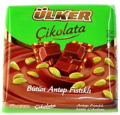 Шоколад Турецкий ULKER с фисташкой,6шт по 65гр - фотография № 1