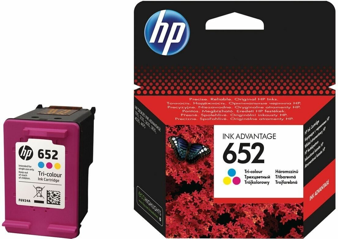 Картридж HP 652 Colour Ink Cartridge трехцветный