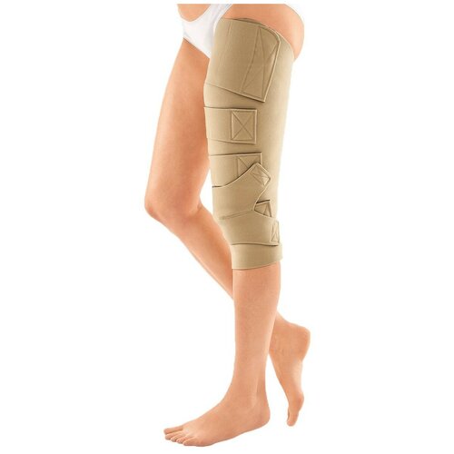 Medi Бандаж на бедро и колено circaid JUXTAFIT essentials upper leg левый, размер XS, длина 45 см, бежевый