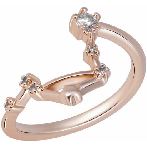 фото Кольцо otokodesign, безразмерное, бесцветный, золотой