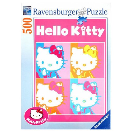 Пазл Ravensburger Hello Kitty Pop Art (141036), 500 дет., разноцветный пазл ravensburger глобус 123384 180 дет разноцветный