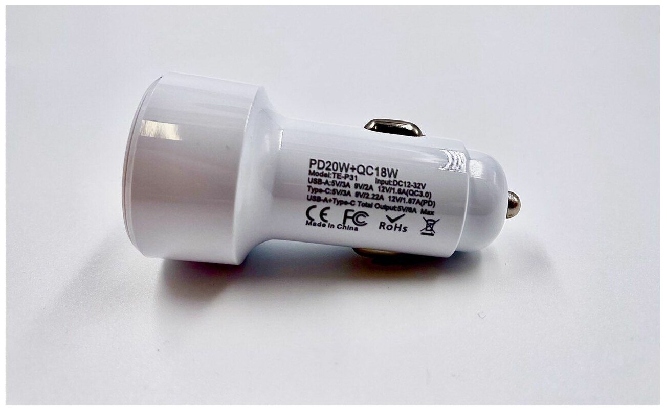 Автомобильное зарядное устройство USB / Usb type-c