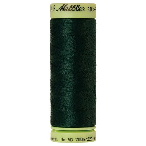 Нить для машинного квилтинга SILK-FINISH COTTON 60, 200 м 100% хлопок 0759 Spruce Forest ( 9240-0759 )