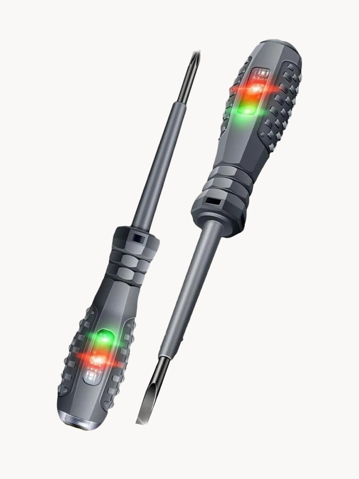 Индикаторные отвертки PH1+SL4 2 шт, крестовый + прямой наконечник, многофункциональные