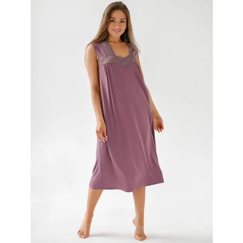 Сорочка Текстильный Край, размер 62, фиолетовый