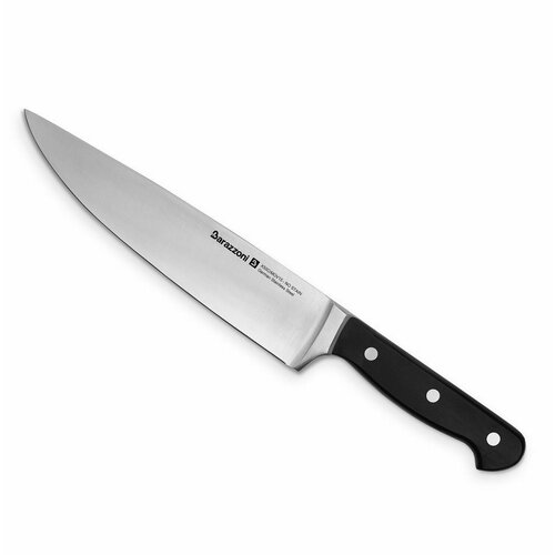 Нож кухонный Barazzoni Knives Chef, длина лезвия 20 см, нержавеющая хромовая сталь, цвет черный