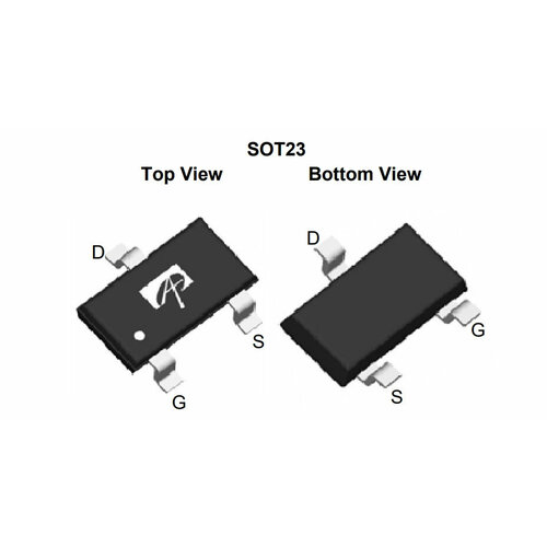 si7655dn p channel mosfet 20v 31a Микросхема AO3409L P-Channel MOSFET 20V 2.6A SOT23