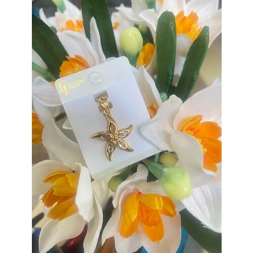 фото Подвеска цветок из медицинского сплава от бренда fallon jewelry fj fallon jewelry