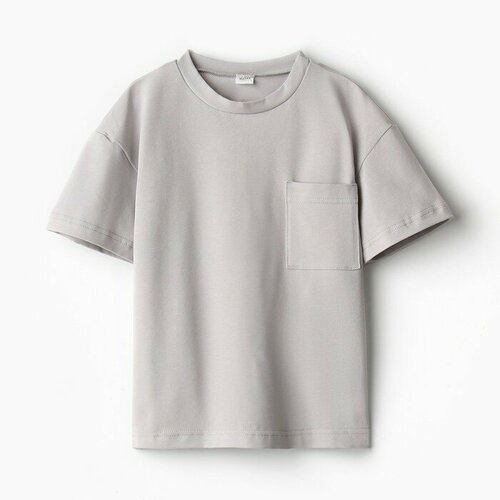 Футболка Minaku, размер 158, серый футболка minaku размер 158 серый