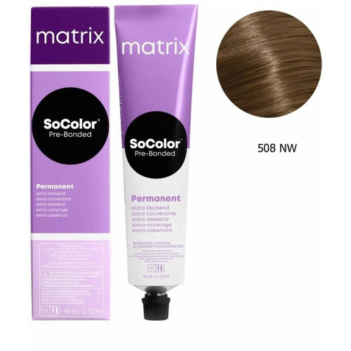 Матрикс / Matrix SoColor Pre-Bonded Краска для волос 508NW светлый блонд натуральный теплый 90 мл