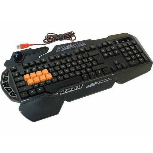 Клавиатура A4Tech Bloody B318 Black USB Multimedia Gamer LED подставка для запястий 411000₽