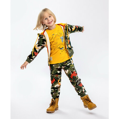 фото Брюки button blue, размер 104, мультиколор