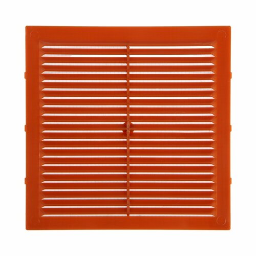 Решетка вентиляционная Л194БЖ 194 х 194 мм с сеткой неразъемная бежевая 414₽