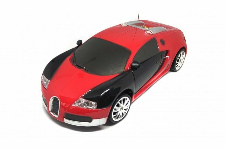 Радиоуправляемая машинка для дрифта HuangBo Toys Bugatti Veyron 4WD масштаб 1:24 - 666-227-RED
