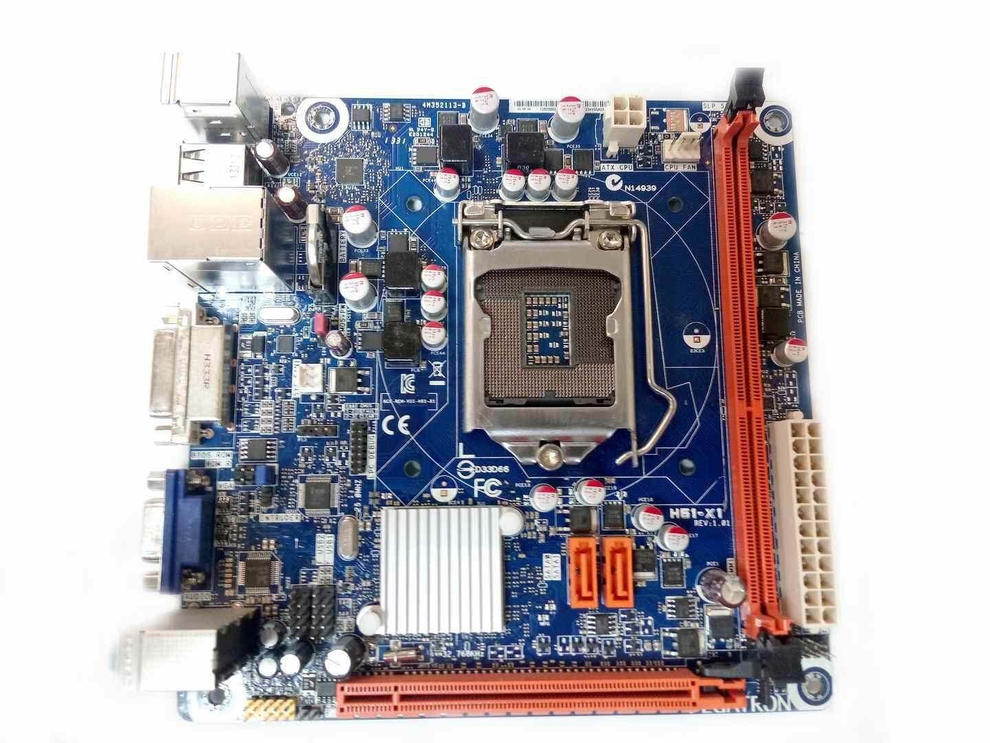 Материнская плата Pegatron H61-X1 rev.1.01, miniITX, LGA1155 (OEM)