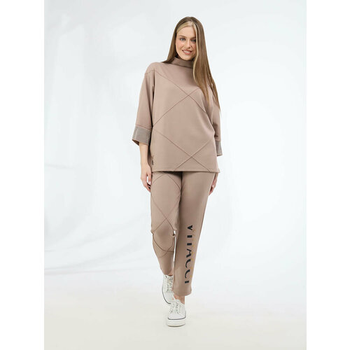 фото Костюм vitacci, размер 50, бежевый