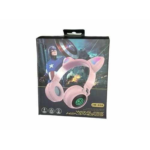 Беспроводные наушники с микрофоном и светящимися ушкамиZW-038 Bluetooth наушники 169900₽