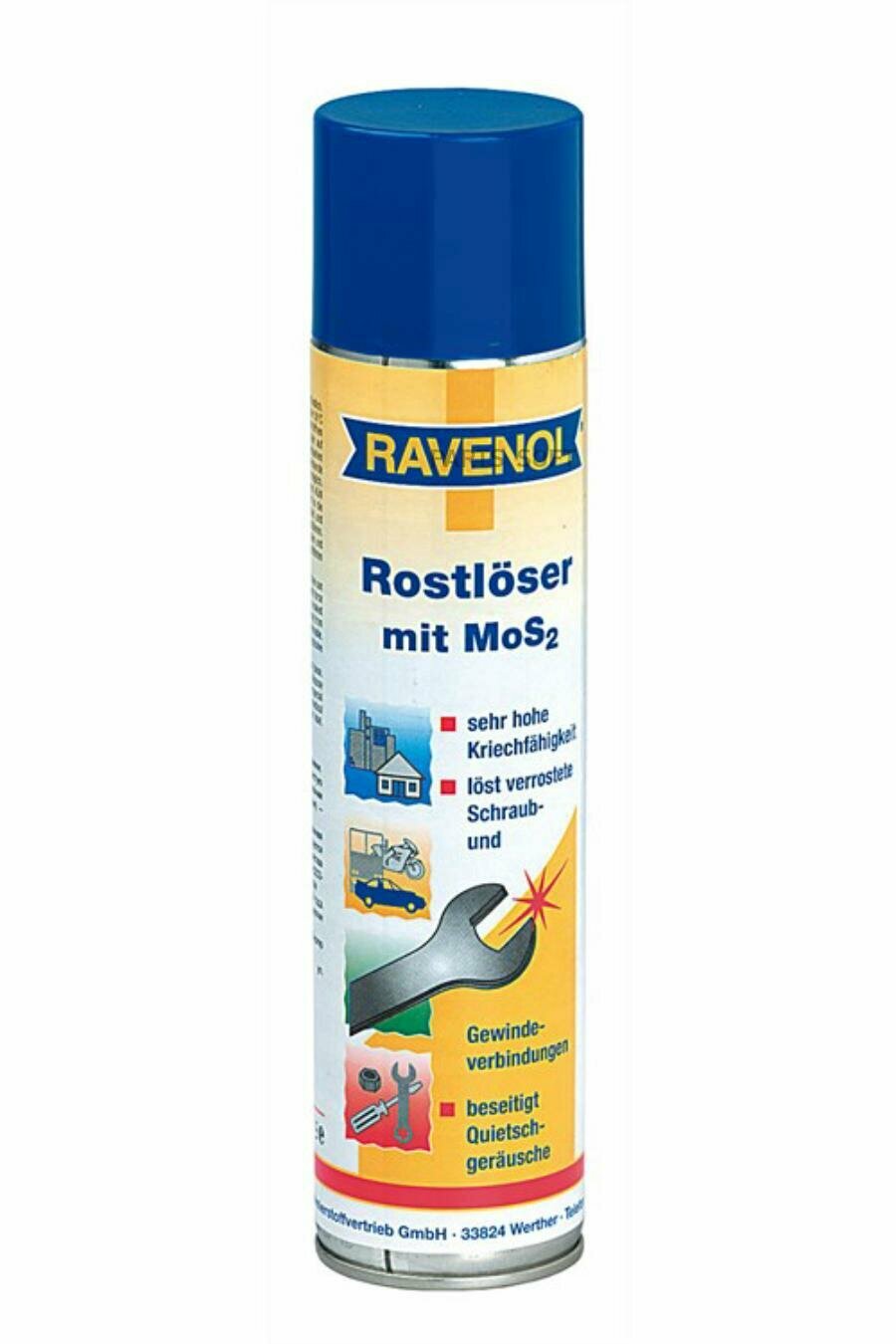 RAVENOL 4014835300538 растворитель ржавчины RAVENOL ROSTLOESER MOS 2 (0,4Л)