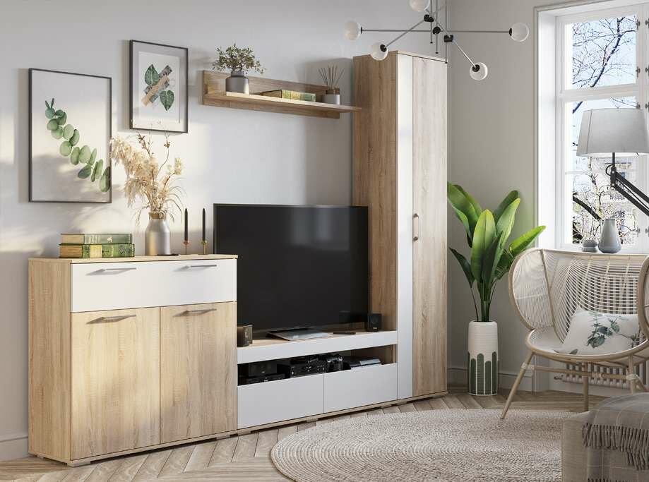 фото "Белладжио" ТБ-19 Тумба многоцелевого назначения сонома-белый