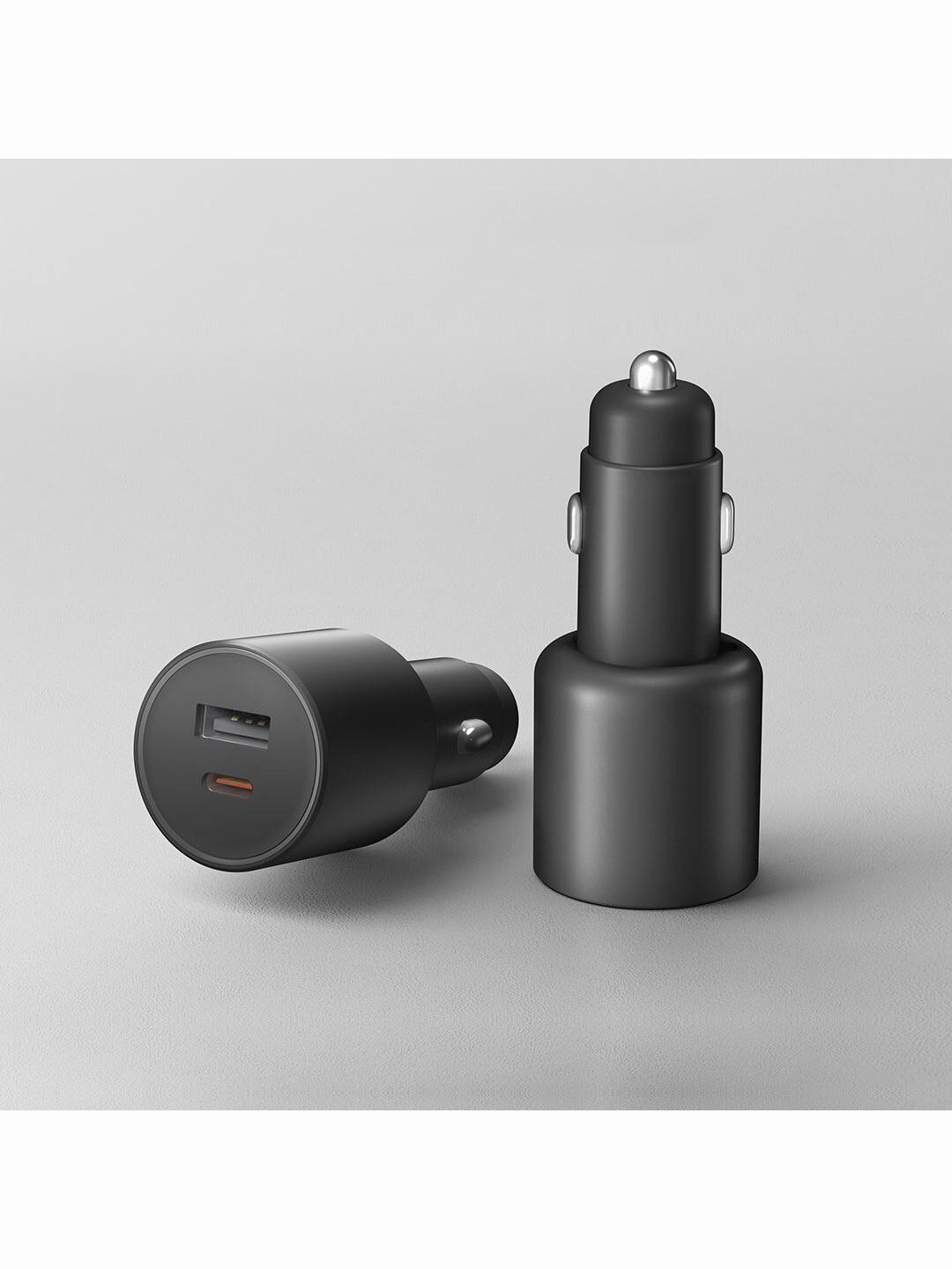 Автовизитки Xiaomi Автомобильное зарядное устройство с кабелем Xiaomi Dual-port Car Charger 1A1C 100W With Cable Type-C (MDY-16-ER)