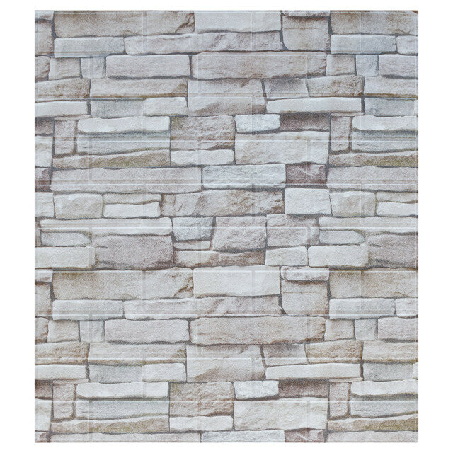 фото Панель декоративная самоклеящаяся Камень пудожский 770х700мм