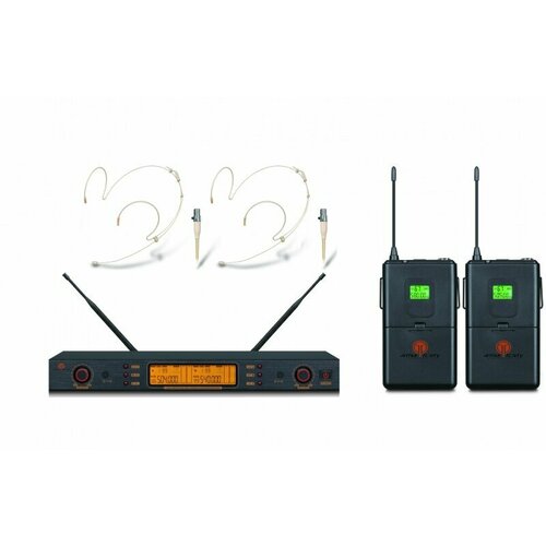 Arthur Forty U-9300B UHF Радиосистема с двумя поясными передатчиками и головными микрофонами 27214₽