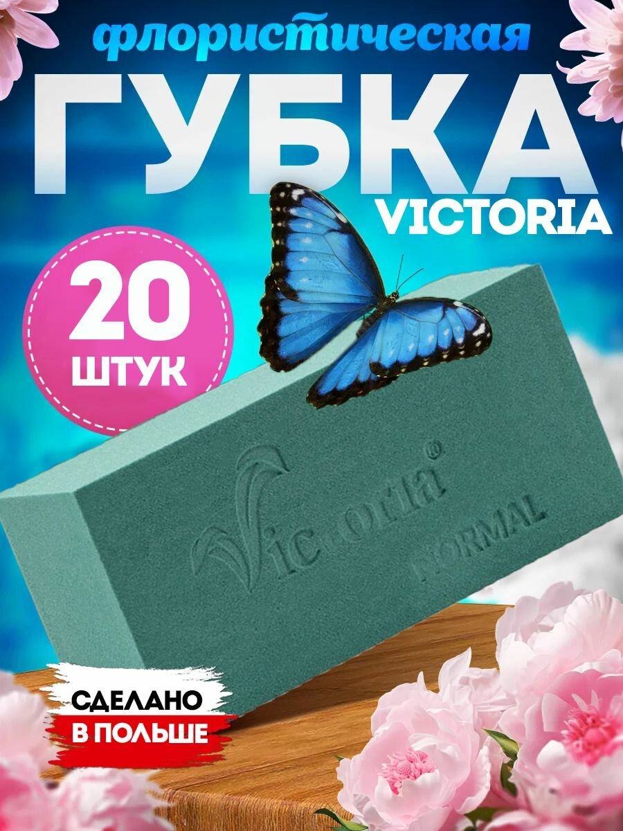 Флористическая губка Victoria, 20 шт