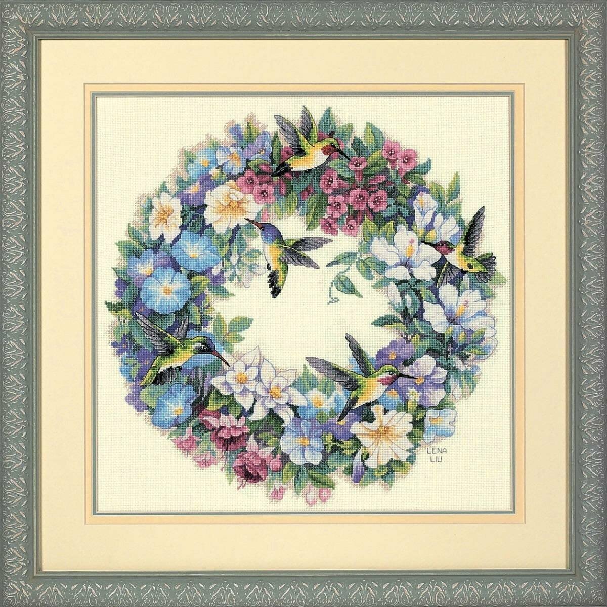 Dimensions 35132 Hummingbird Wreath